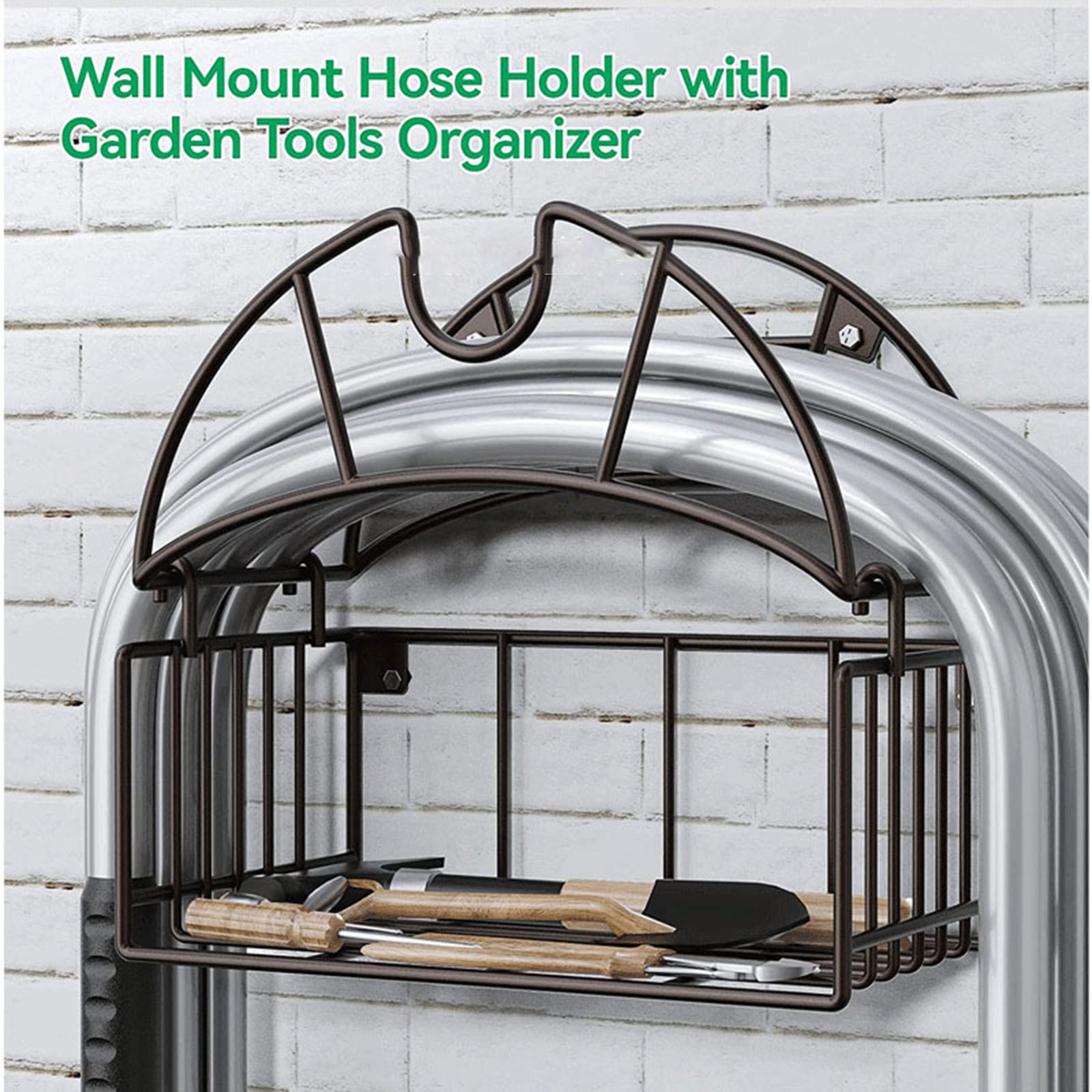 Wall Organizer Pocket - Wall Mount Garden Hose Holder with