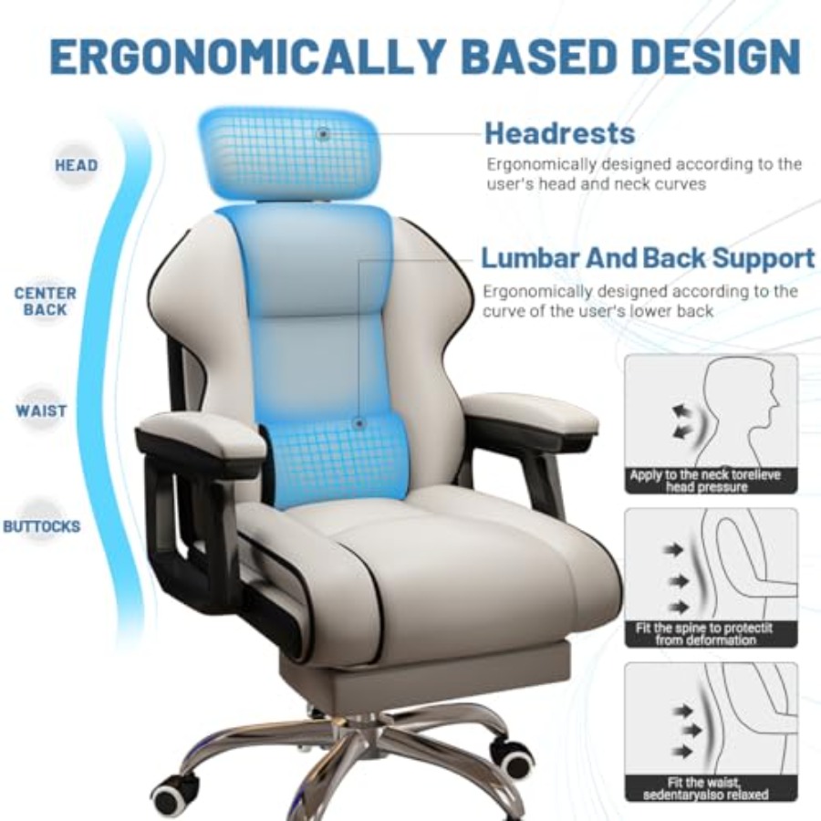 Home office desk chair: PU lea - Office Footrest Cushion ulasan dan harga