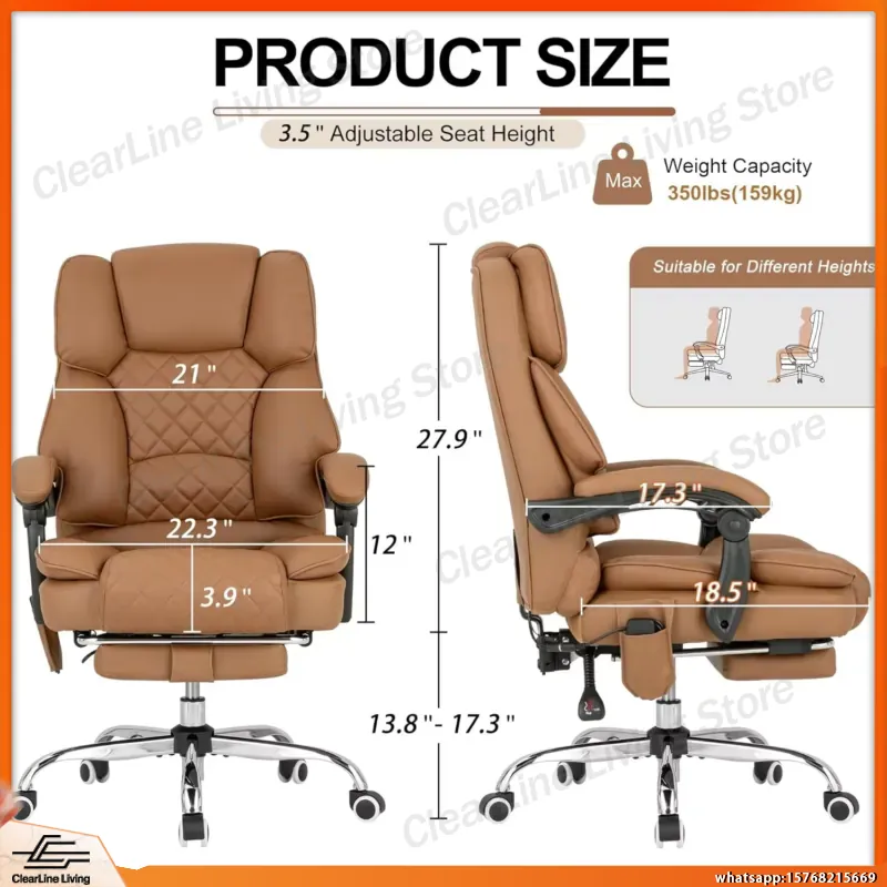 Heated Massage Office Chair wi - Office Footrest Cushion ulasan dan harga