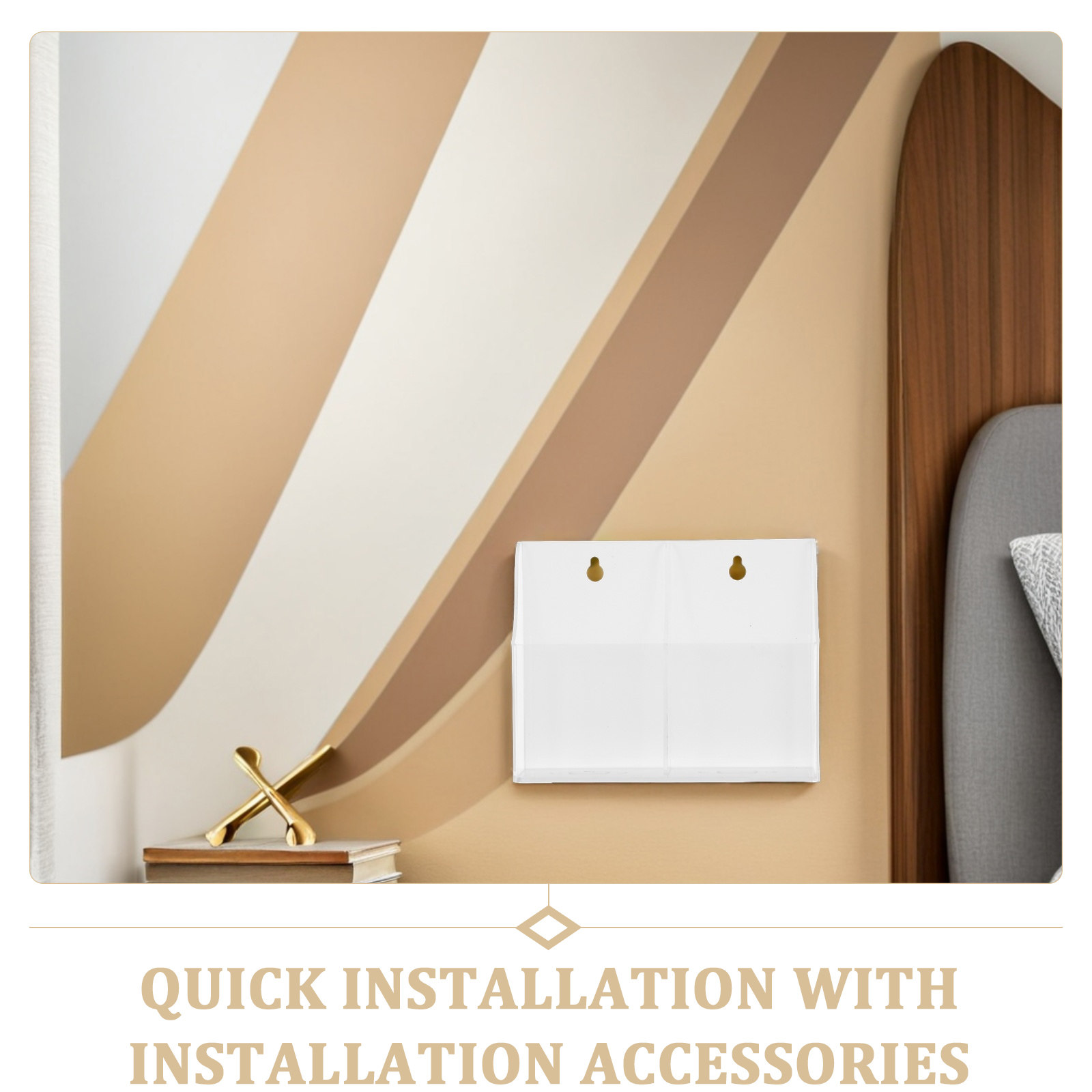 Wall Mounted Acrylic Transpare - Wall Organizer Pocket ulasan dan harga