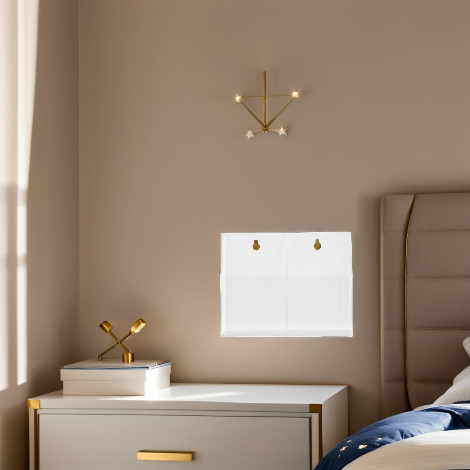 Wall Mounted Acrylic Transpare - Wall Organizer Pocket ulasan dan harga