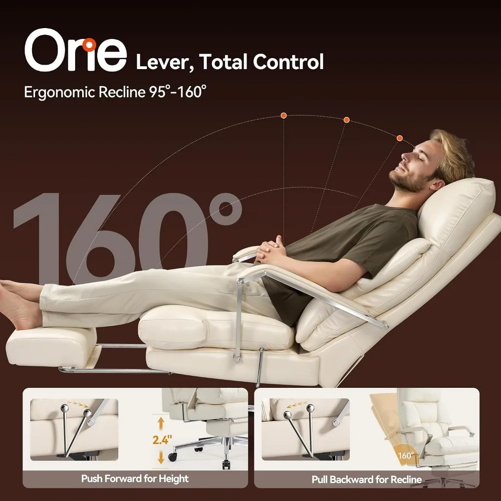 160° Reclining Executive Offic - Office Footrest Cushion ulasan dan harga