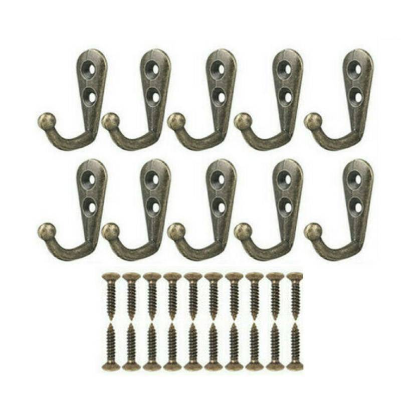 10Pcs Wall Mounted Coat Hanger - Wall Organizer Pocket ulasan dan harga